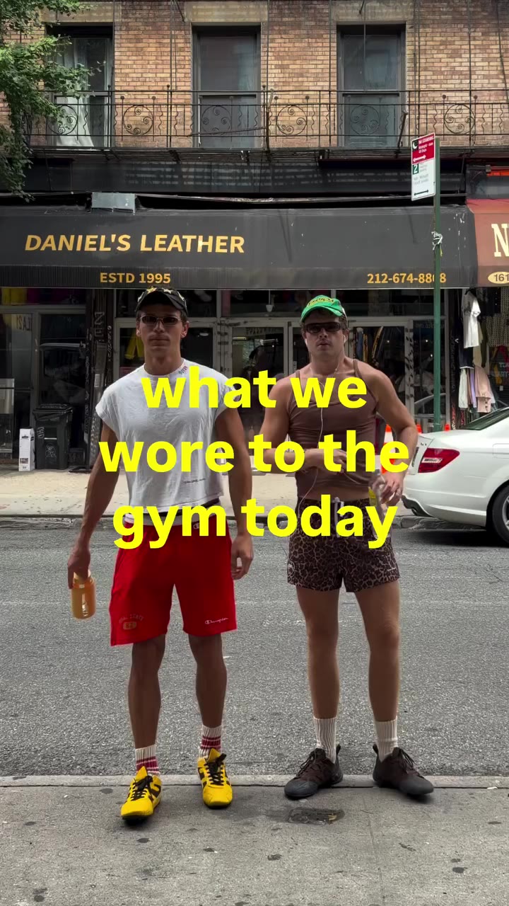 what we wore to the gym today 🏋️ #mlm #gaycouple #style #mensfashion #nyc