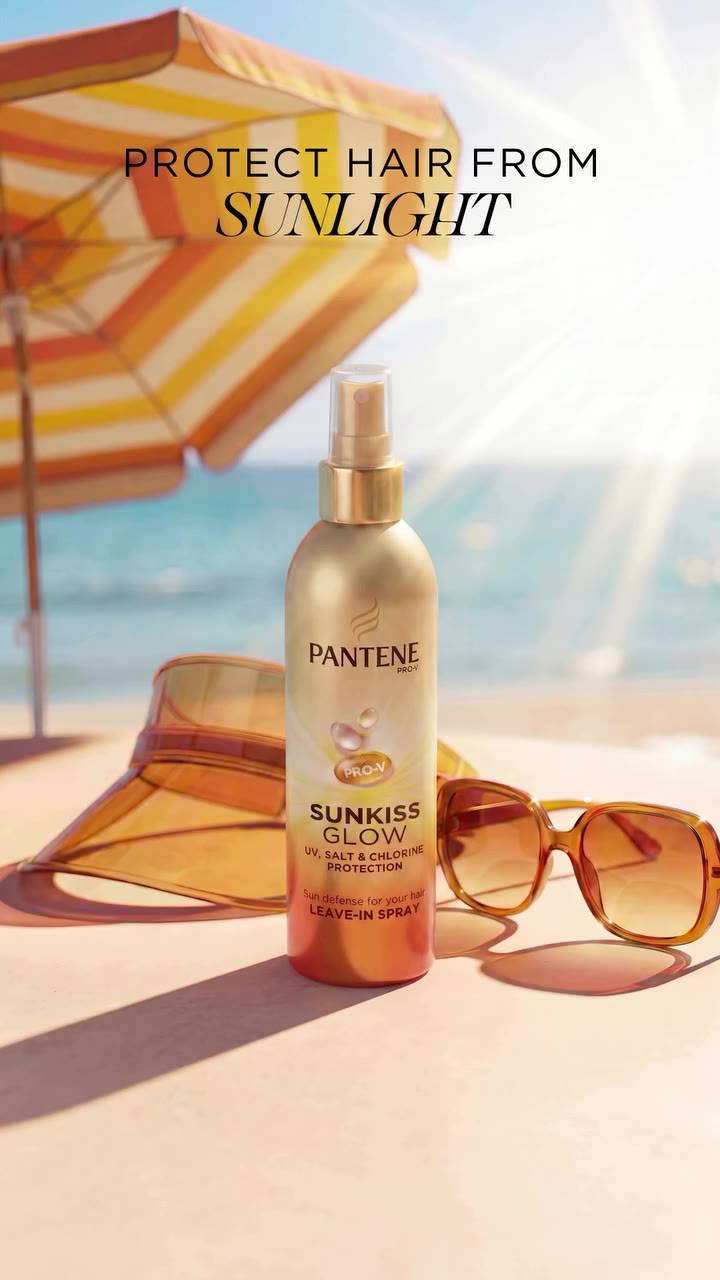 Our new Sunkiss Glow spray protects your hair from UV, salt and chlorine so…
