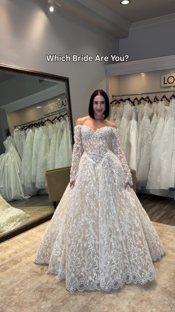 Would you prefer a ball gown or fitted wedding dress on your wedding day? Both…
