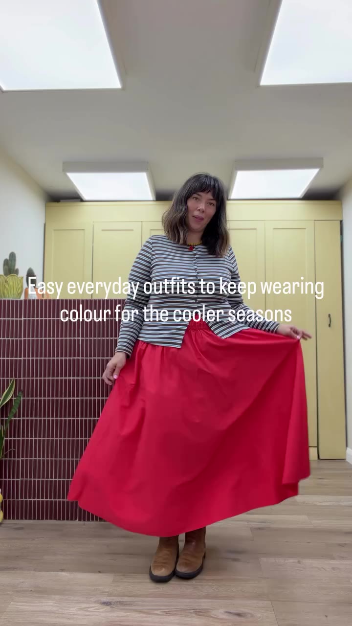 Just because it’s getting cooler doesn’t mean we can’t wear colourful clothing…
