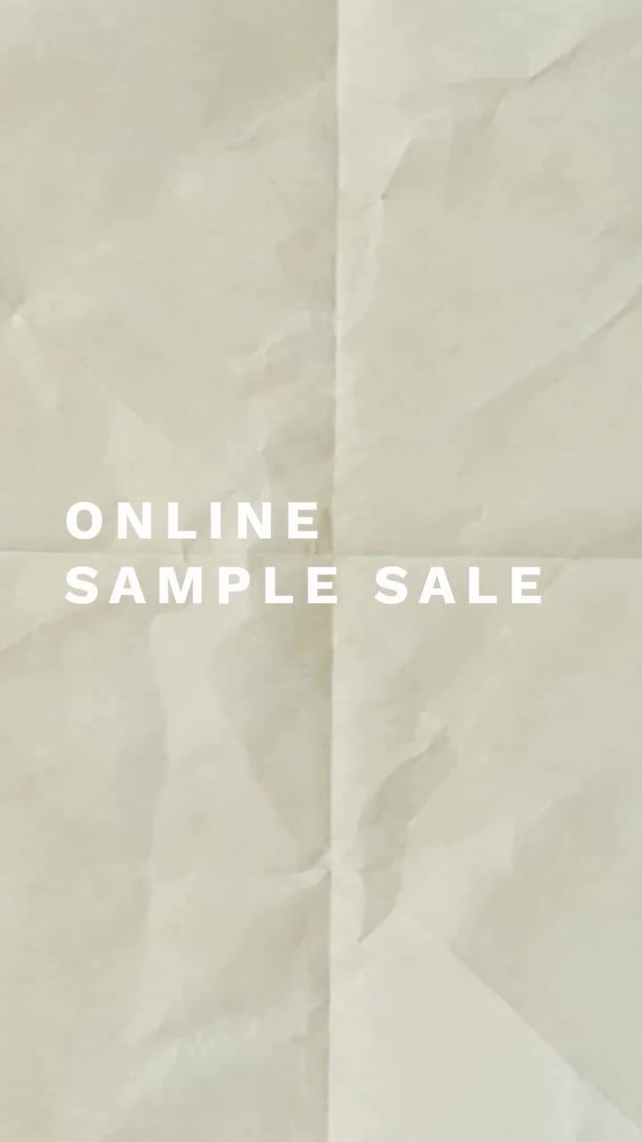 Our first ever online sample sale, coming Wednesday 23.09.26. Check our…