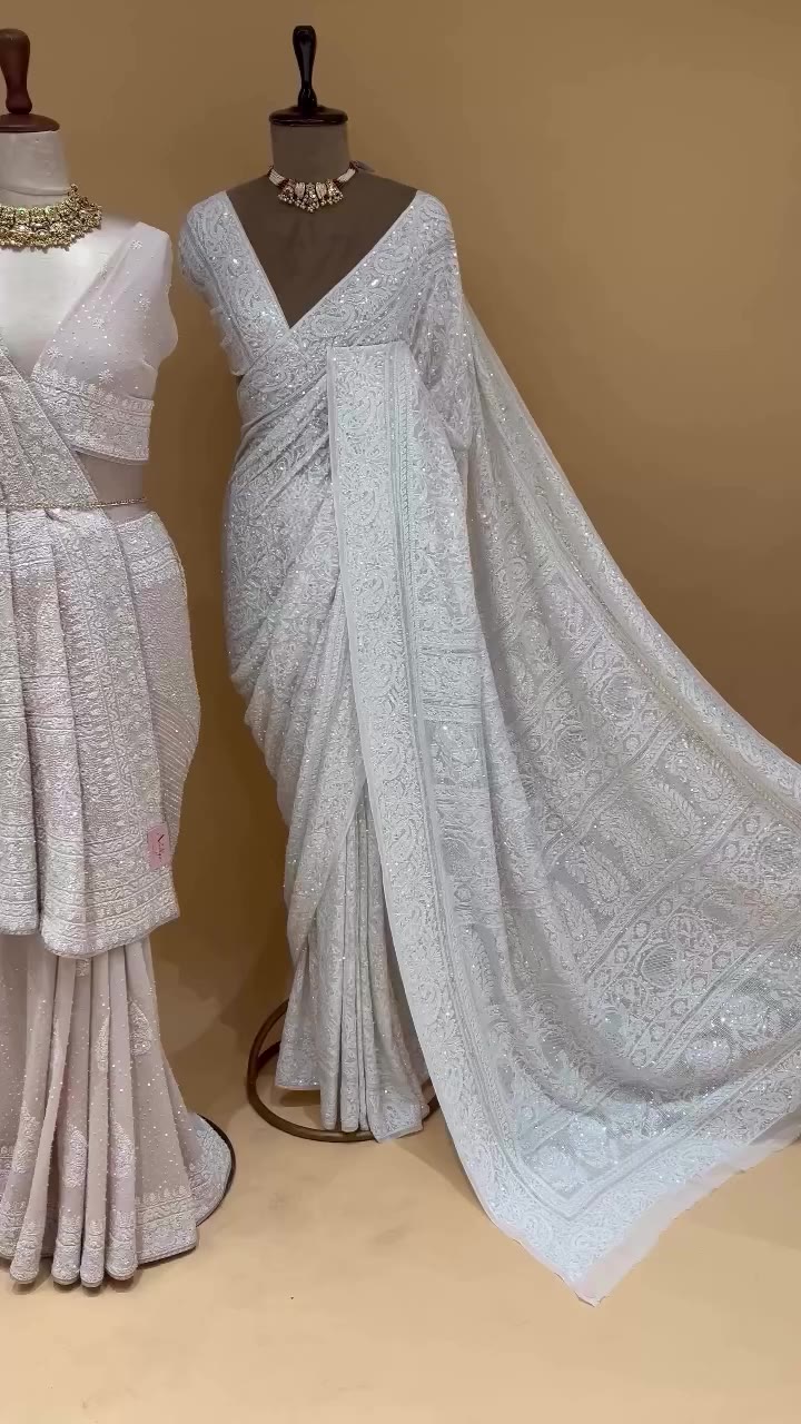 Shop your favourite Pure Georgette Saree for the festive season…