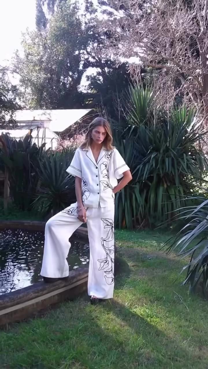 Easy silhouettes. Intricate details. Introducing the Lily Embroidery Shirt and…