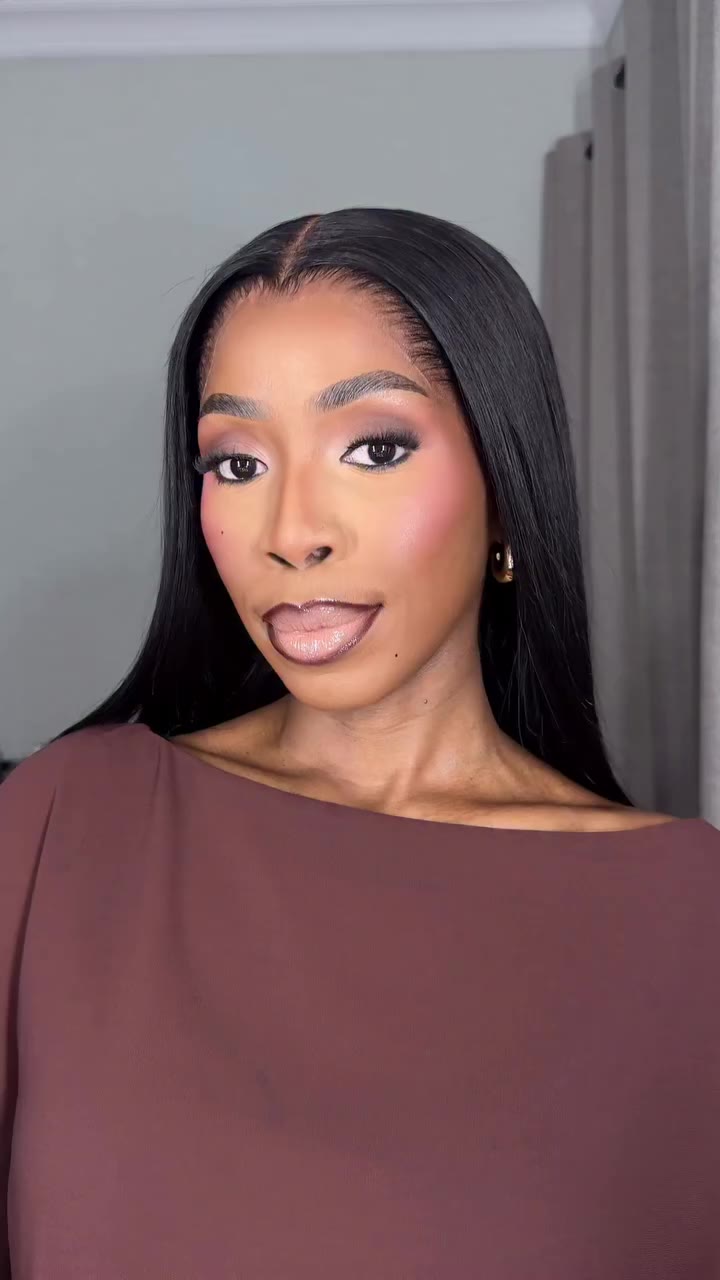 *loves a neutral soft glam* 🤎 #makeup #makeuptutorial #blackgirlmakeup