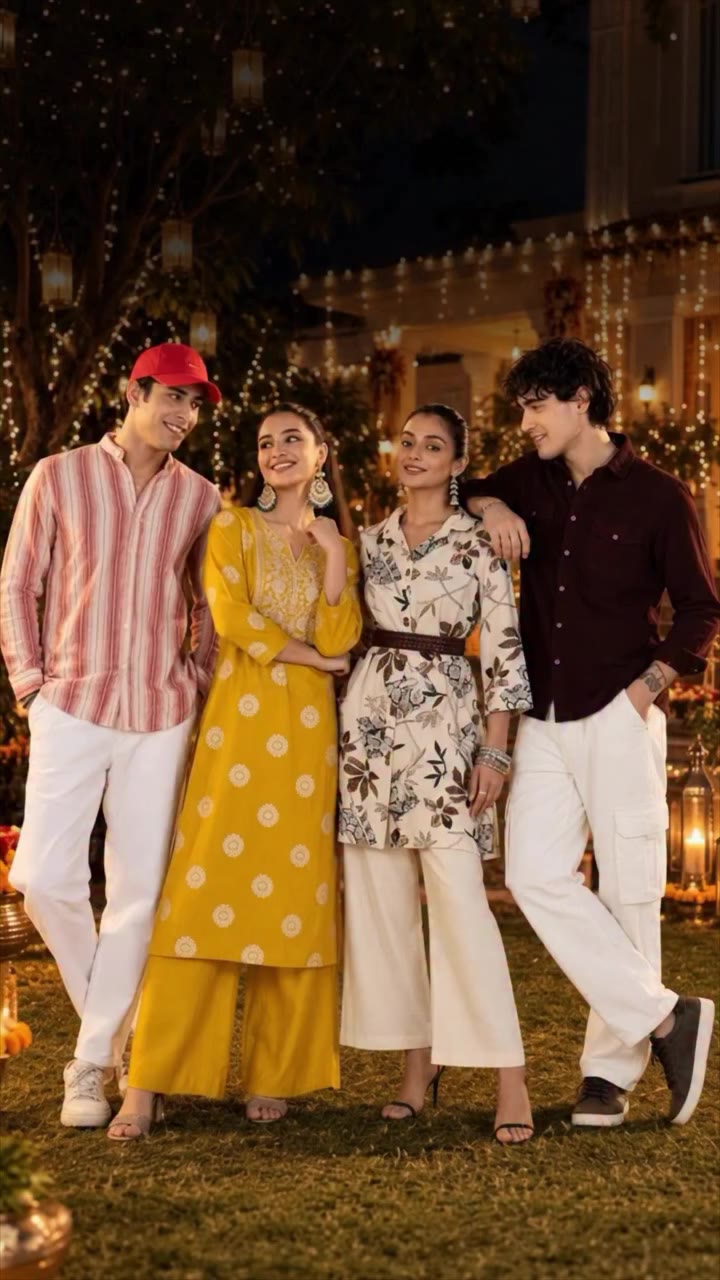 Ab manao tyohar V-Mart ke sang. From timeless ethnic charm to modern fusion…