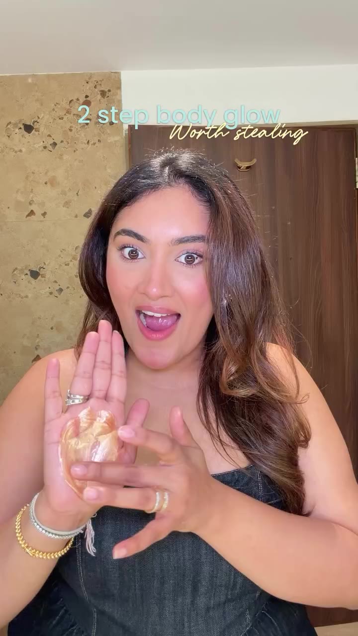 Body glow check? Yes pleaseeee ✨ You have to steal this 2 step routine & trust…