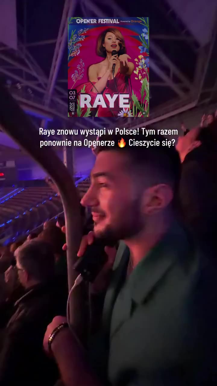 Fajne ogłoszenie? 🔥 #raye #koncert #openerfestival