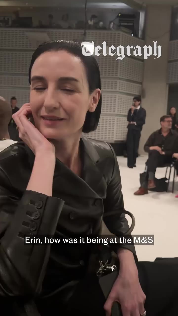 Speaking at the Mulberry show, Erin O’Connor, sitting in the front row, along…