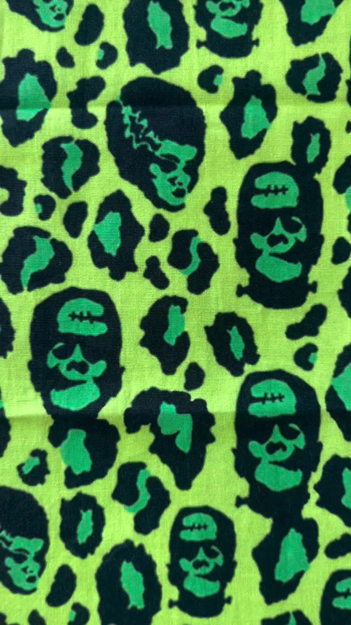 🖤only marginally obsessed with monsters & leopard…🧟‍♀️💚🖤 #frankenstein…