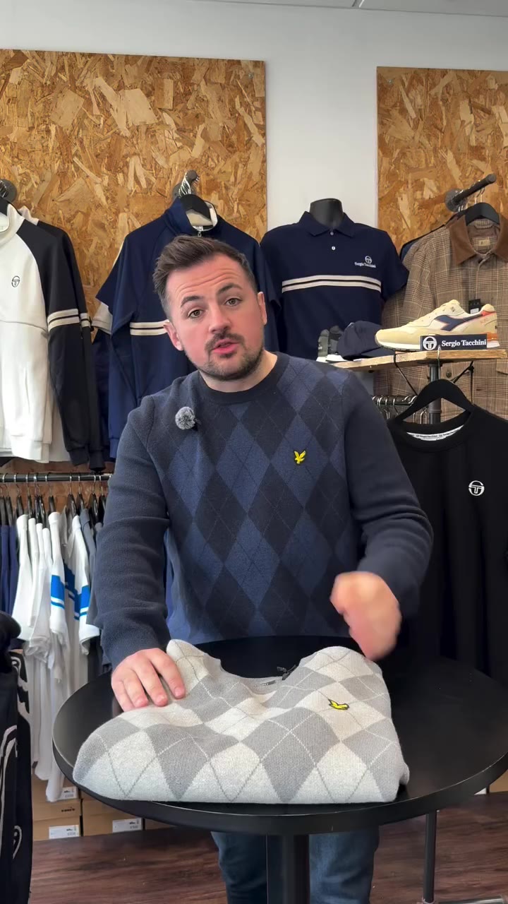 Lyle & Scott Argyle 👌 Crew neck, argyle pattern and a merino wool mix — this…