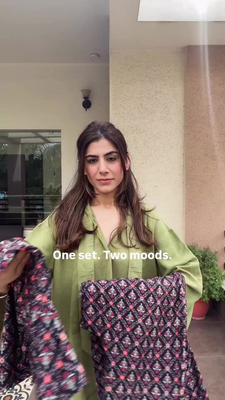 One set : Two moods🌟 . . #ootd #coordset #outfitinspiration #truewest #fyp