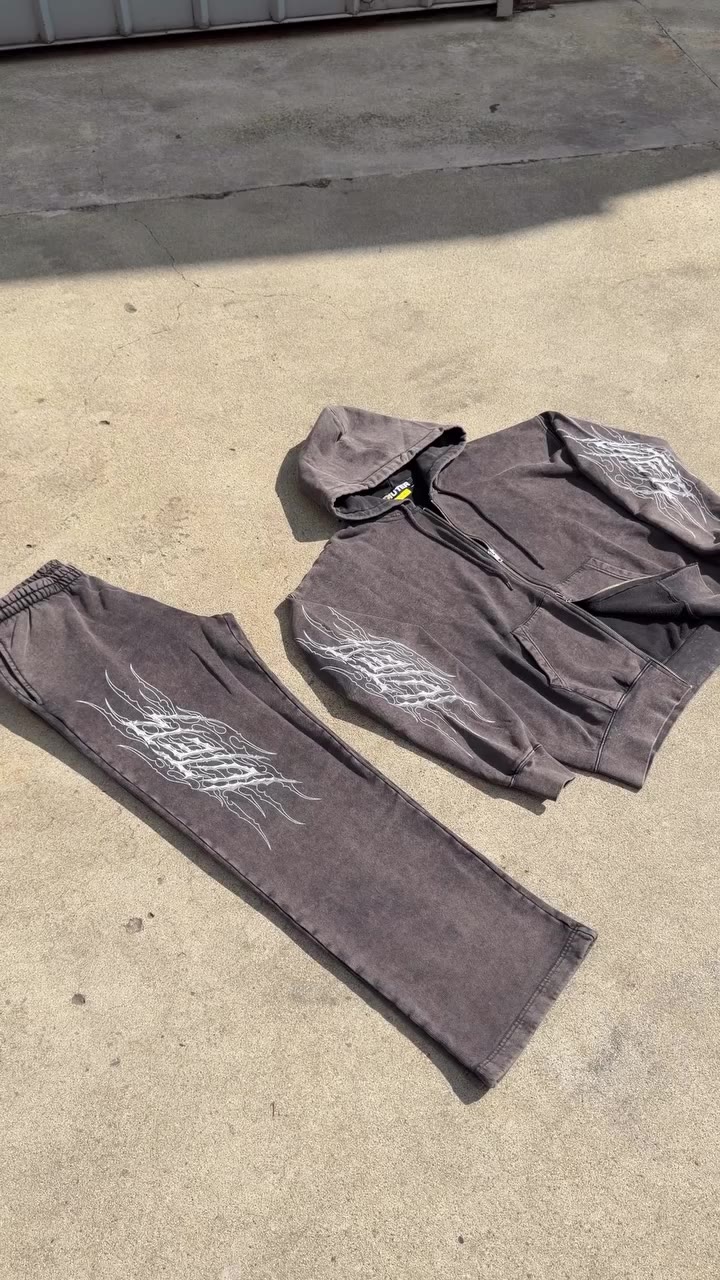 CUT FROM A DIFFERENT STONE. TRIBAL MARBLE TRACKSUIT. Available online and in…