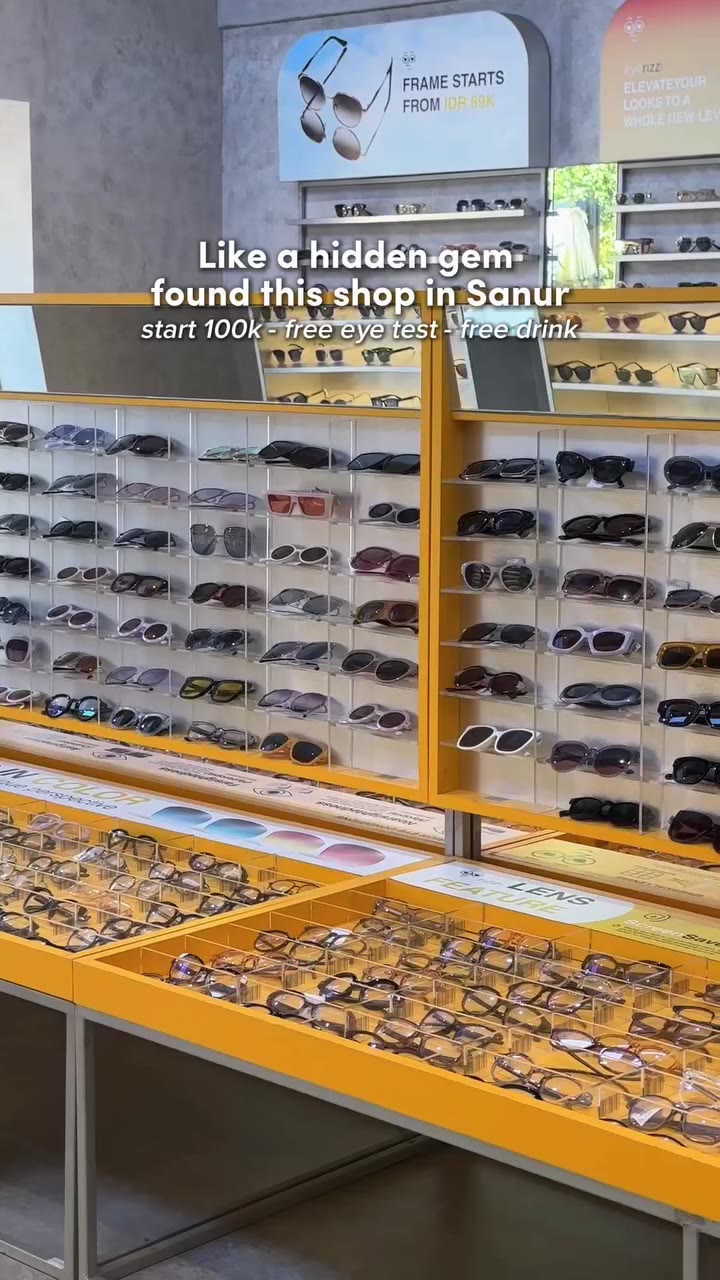 Hidden gem toko kacamata di Sanur! 💎👓 Gak perlu bingung lagi cari kacamata…
