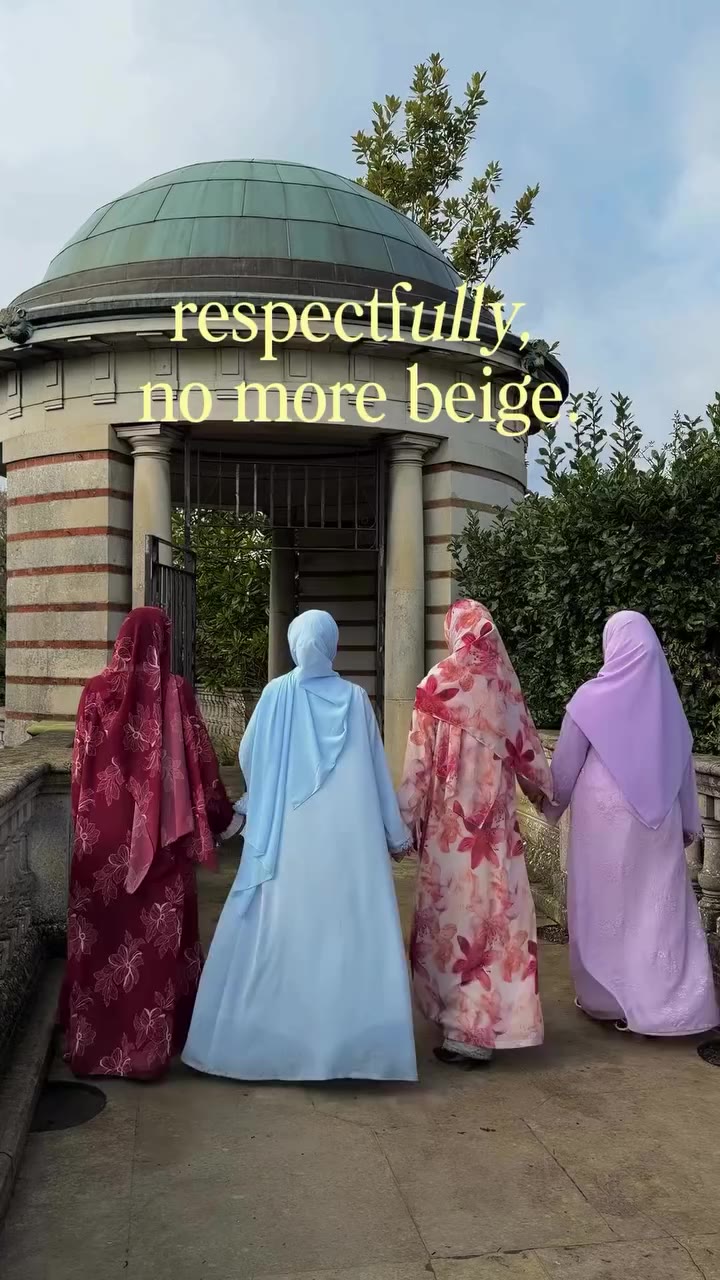 normalizing doing the most & wearing coloured abayas 🥹🤍 #abayafashiontrends…