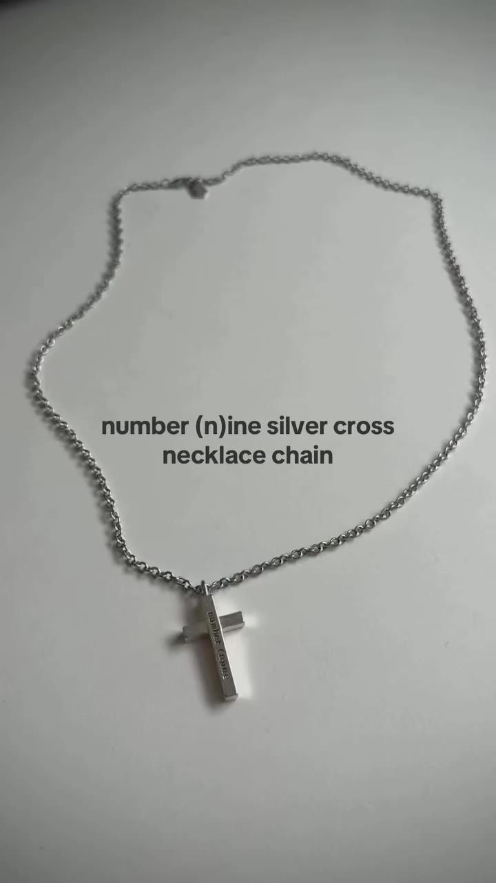 Number (N)ine Silver Cross Necklace Chain PRICE: 999 UAH / 23 USD - ORDER DM…