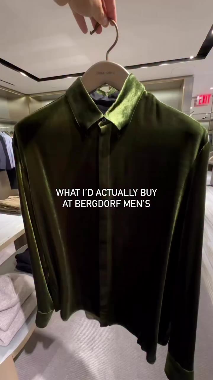 What I’d actually buy at Bergdorf Men’s right now. Elevated basics, stunning…