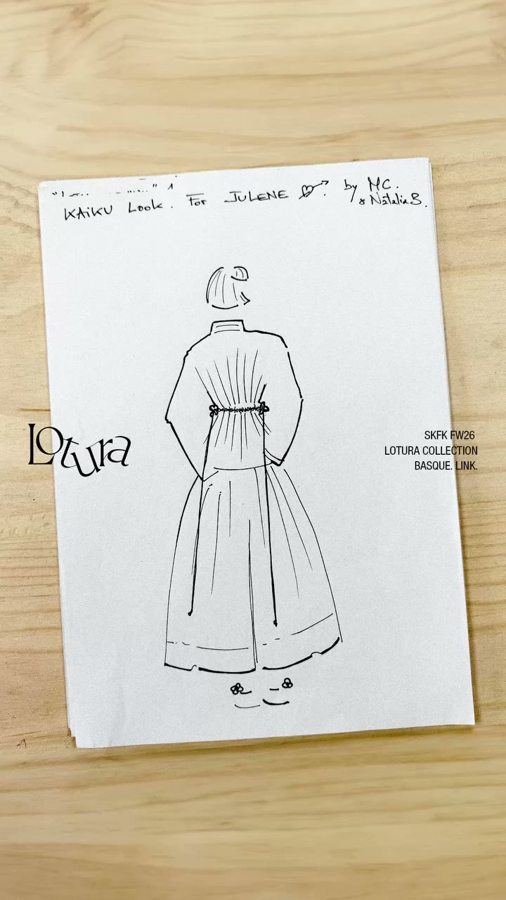 Sketches of how a collection comes to life. Drawings by @maia.curutchet