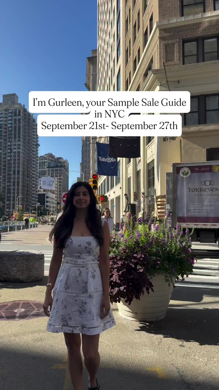 Lots of Sample Sales in NYC so follow along for weekly updates 🎀 Sample sales…