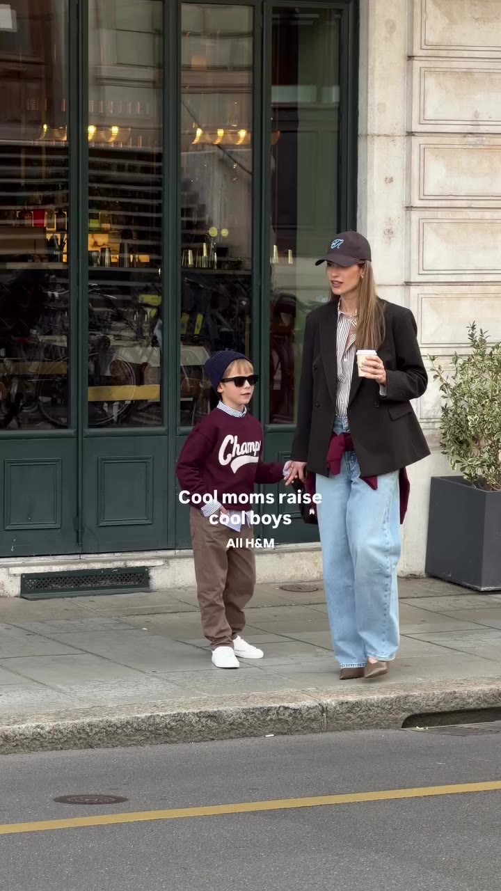 Just a mom making sure her boys have good style @hm #ad