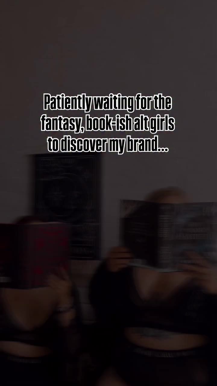 Calling all book-ish, fantasy alt girls… our next drop is for you 🌙🖤…