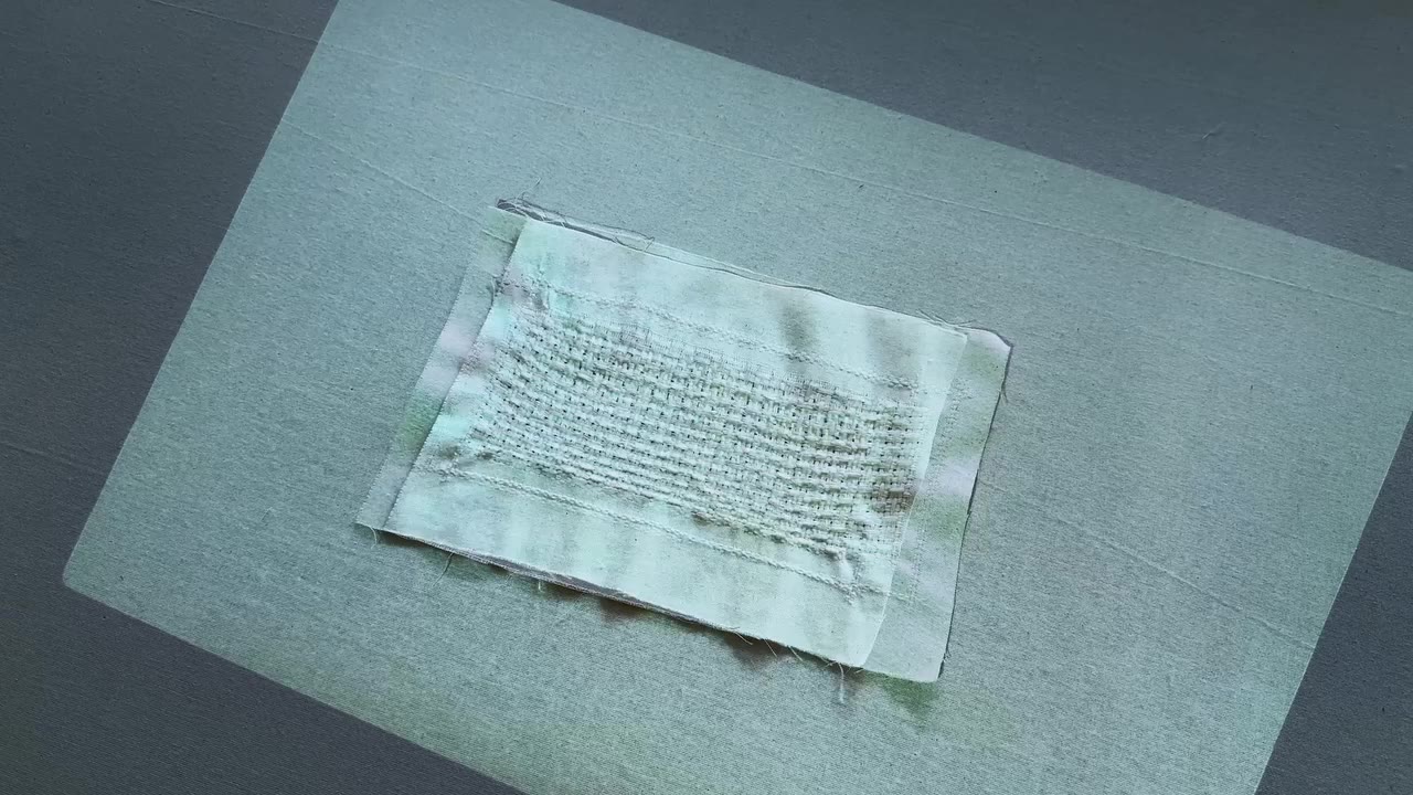 Video by @prkeewon' Stem patches are reshaped by hand-pulling and pleating…