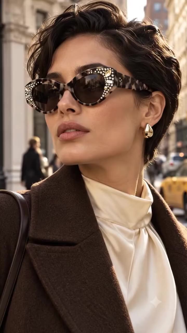 Ready to shine? ✨ Meet the KARINA - GL1890 Cat-Eyes! Fall in NYC is its own…