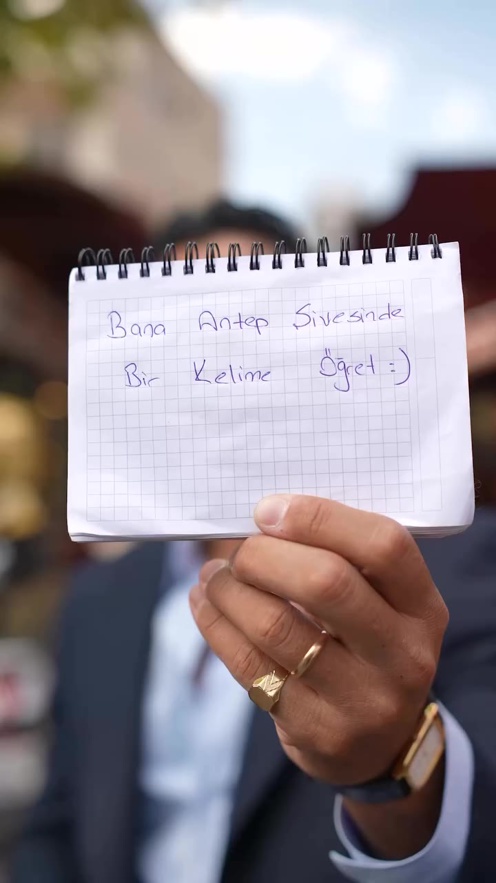 Antep’te mikrofonu uzattık, sorduk: 🗣️ “Bana Antep şivesiyle bir kelime…