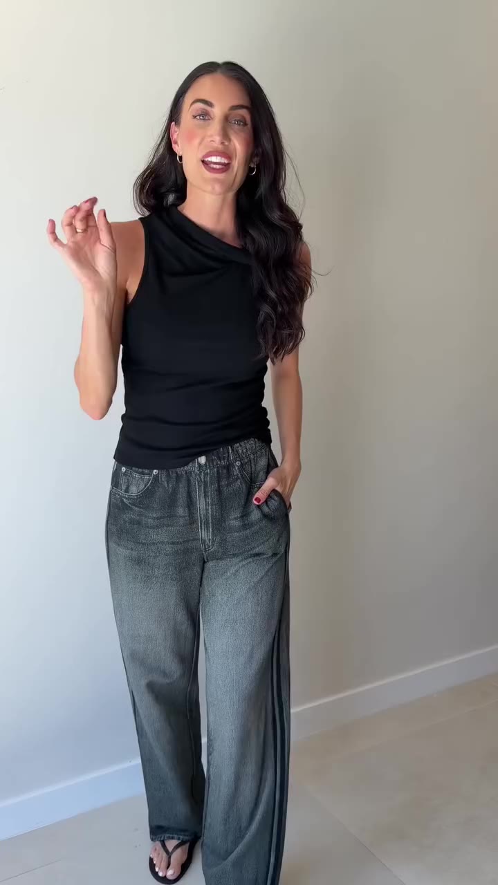 If you don't already own the viral sweatpant jeans, consider this your sign…