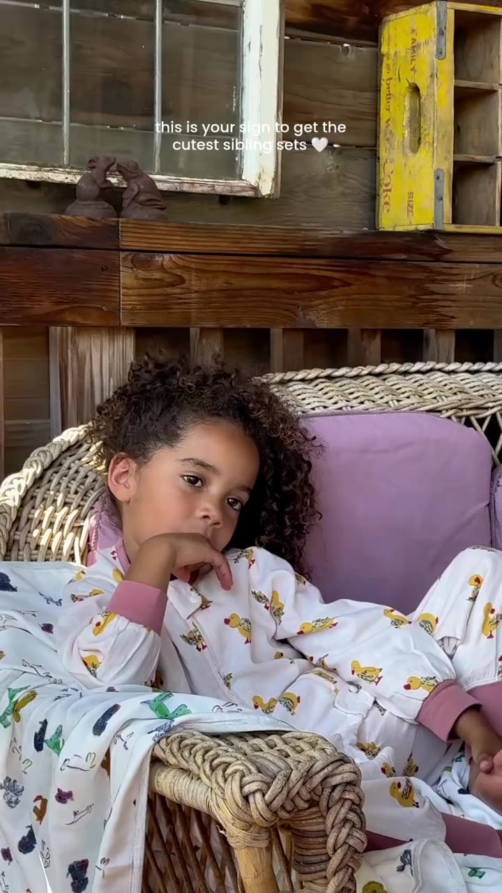 A little duck, a little farmer, and a whole lot of cute. The sweetest sibling…