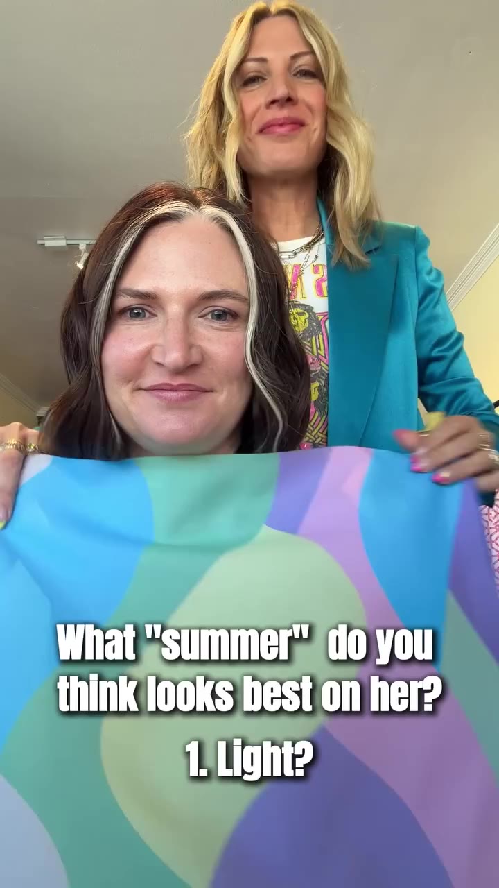 Which Summer do you think she looks best in: Light, Soft, or Cool? 👀 Here’s…