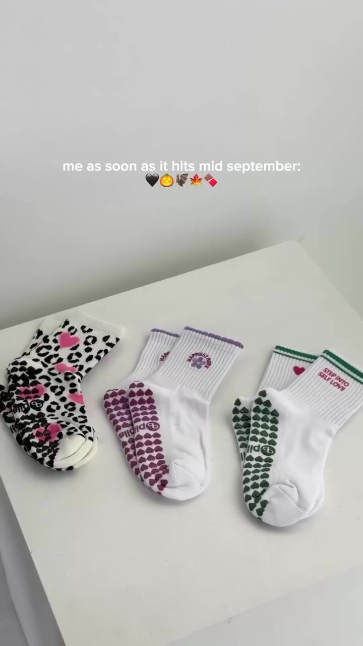 Summer socks are getting a spooky little upgrade 👻 Same Pilates obsession…