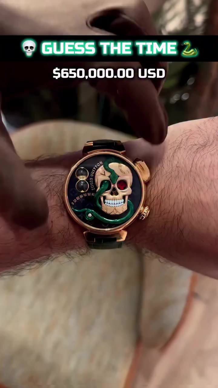 💀🐍$650K LOUIS VUITTON Tambour Carpe Diem Automata !! #louisvuitton…