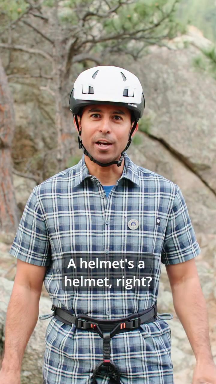 A helmet is a helmet. Not quite 🙅‍♀️ Climbing helmets, bike helmets, and ski…