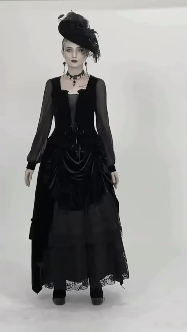 🥰🥰🥰Black skirts for big festivals #gothdress #blackdress #punkrock #goth…