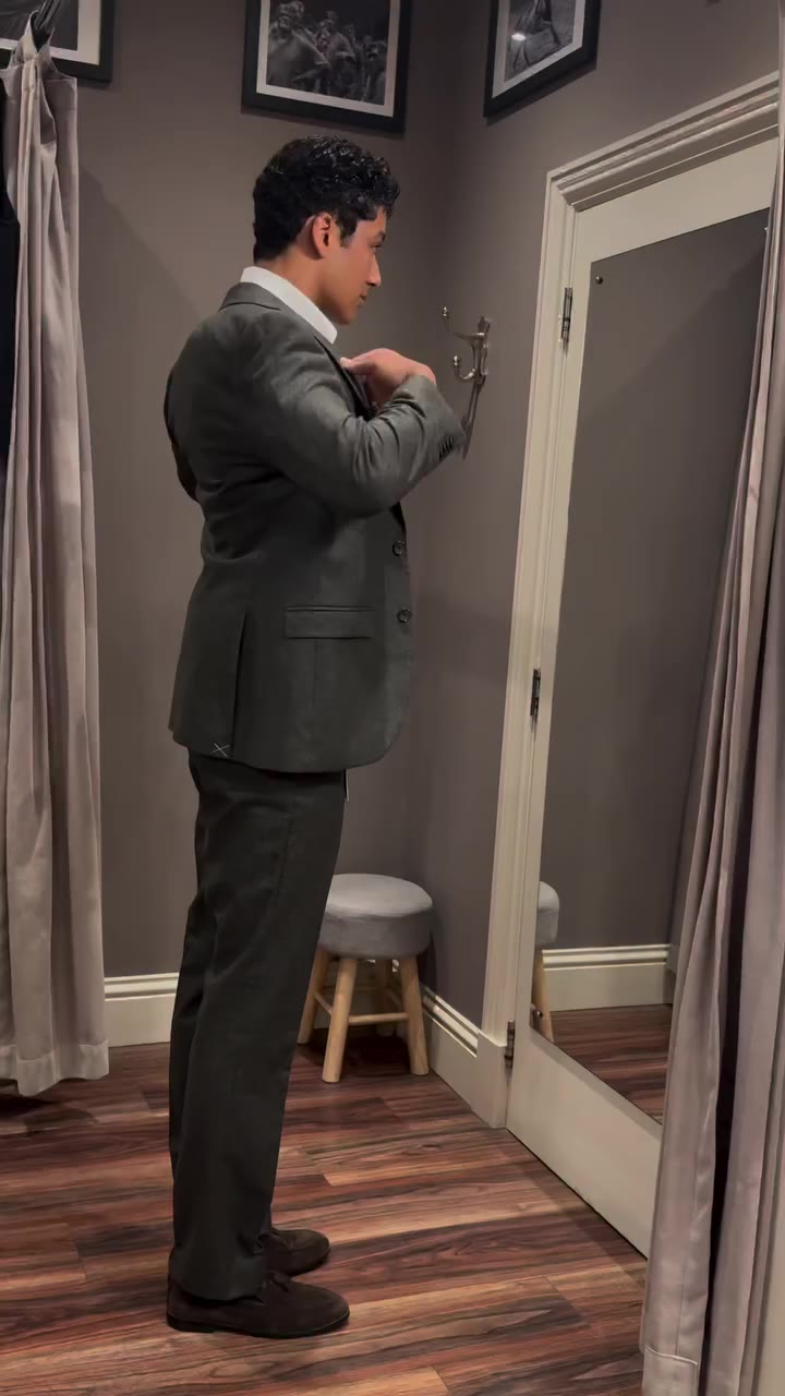 Ad. Styling the Kelston Suit in Khaki Donegal Italian Wool Blend by…