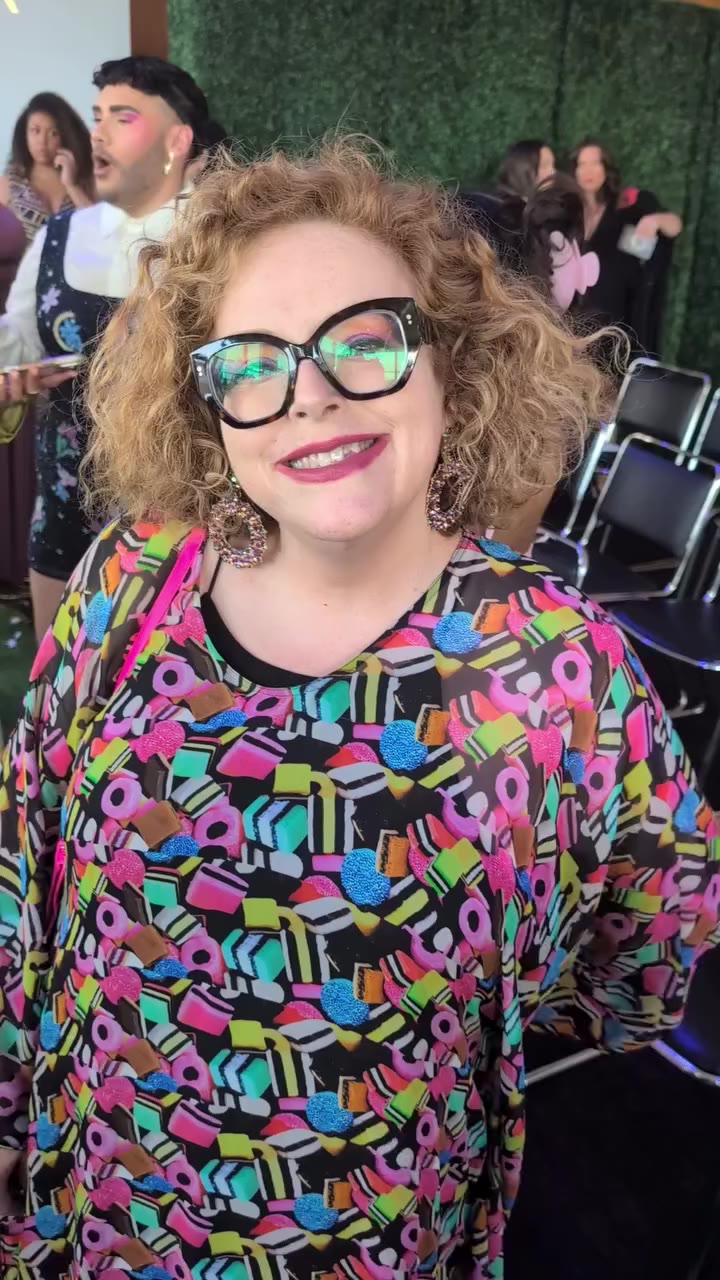 As seen at Fashion Week! @mkshutes in one of our custom fit printed Caftans…