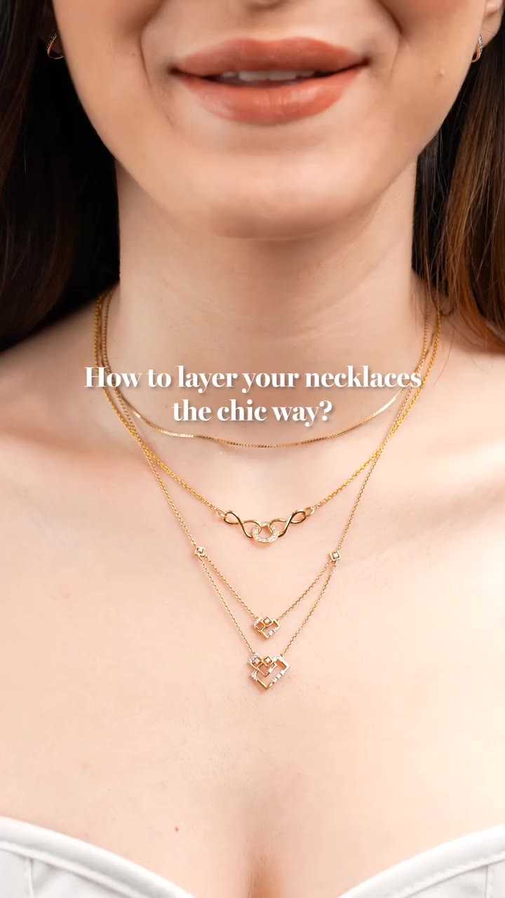 The ultimate necklace layering cheat sheet! 💜 Start with minimal chain, layer…