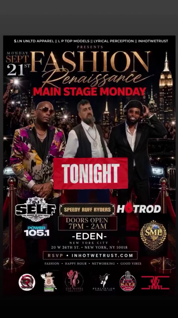 pop out tonight we at @eden.newyork for "the fashion renaissance" Main Stage…