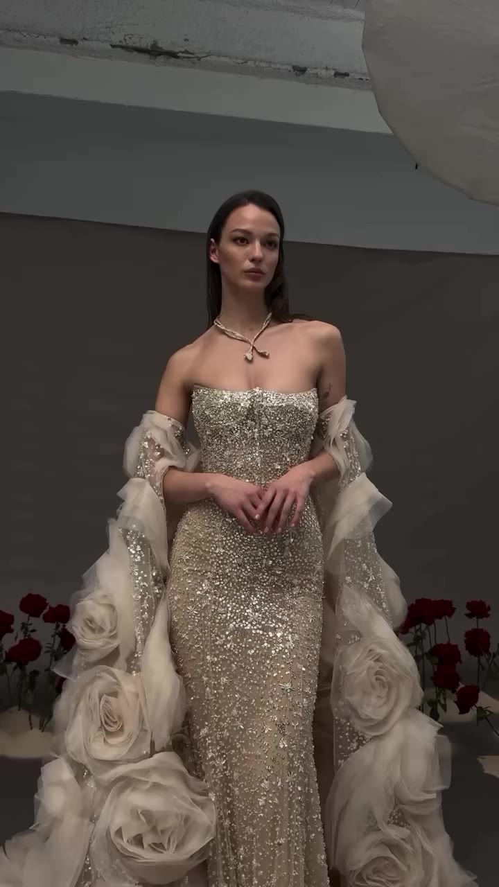 This Nicole and Felicia design beautifully blends delicate pearls with…