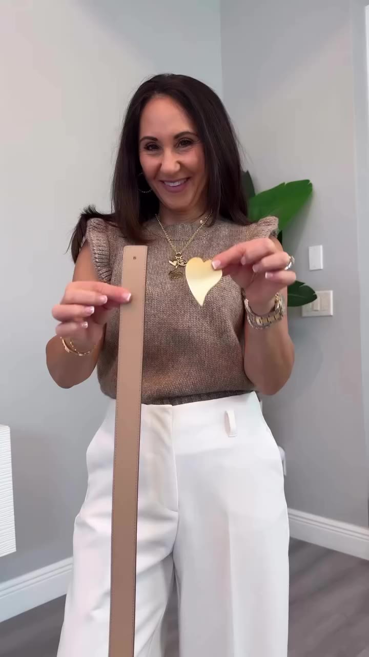The outfit was on but it wasn’t finished. Add the belt, layer the jewelry…