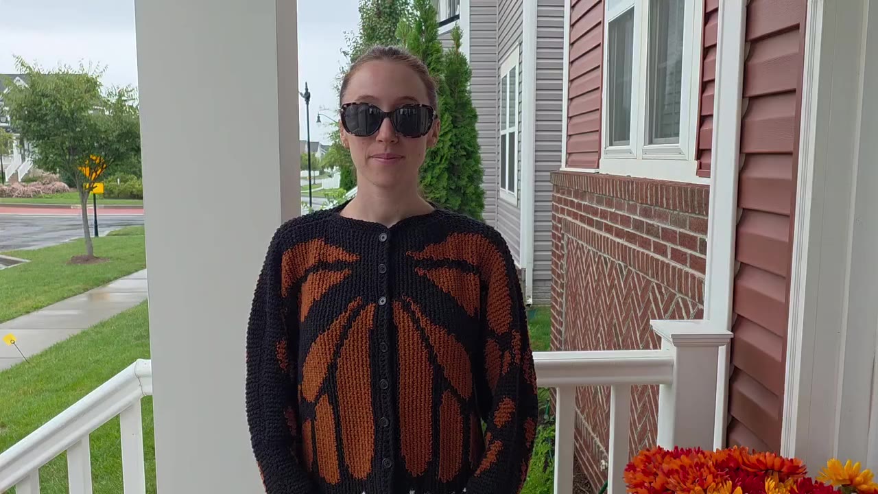 Finished my butterfly cardigan! Pattern by @biyabimi #butterflycardigan