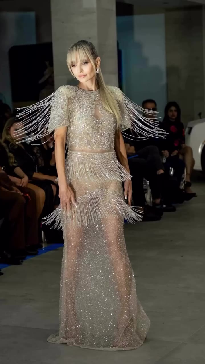 The Crystal Fringe Gown at Diana Mahrach Couture is the perfect expression of…