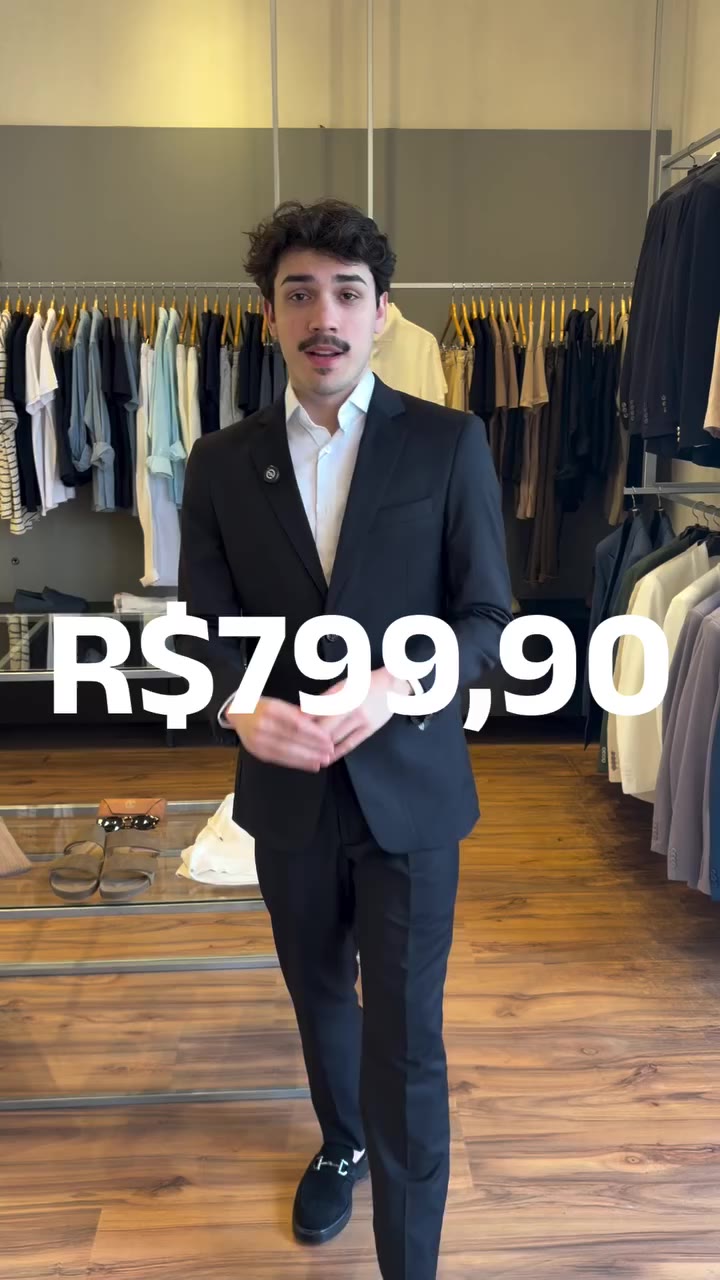 Costume em PV com elastano por apenas R$799,90, ficou muito fácil né!?