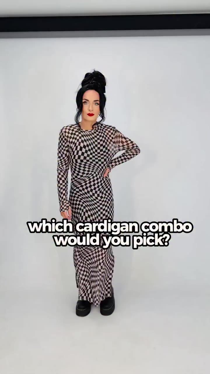 Which cardigan combo would you pick? 👀👽☯️🏁 Dress + cardigans available on…