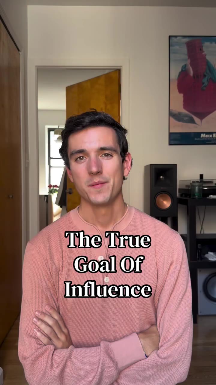 Influence should be attainable aspiration - it takes years to build a…