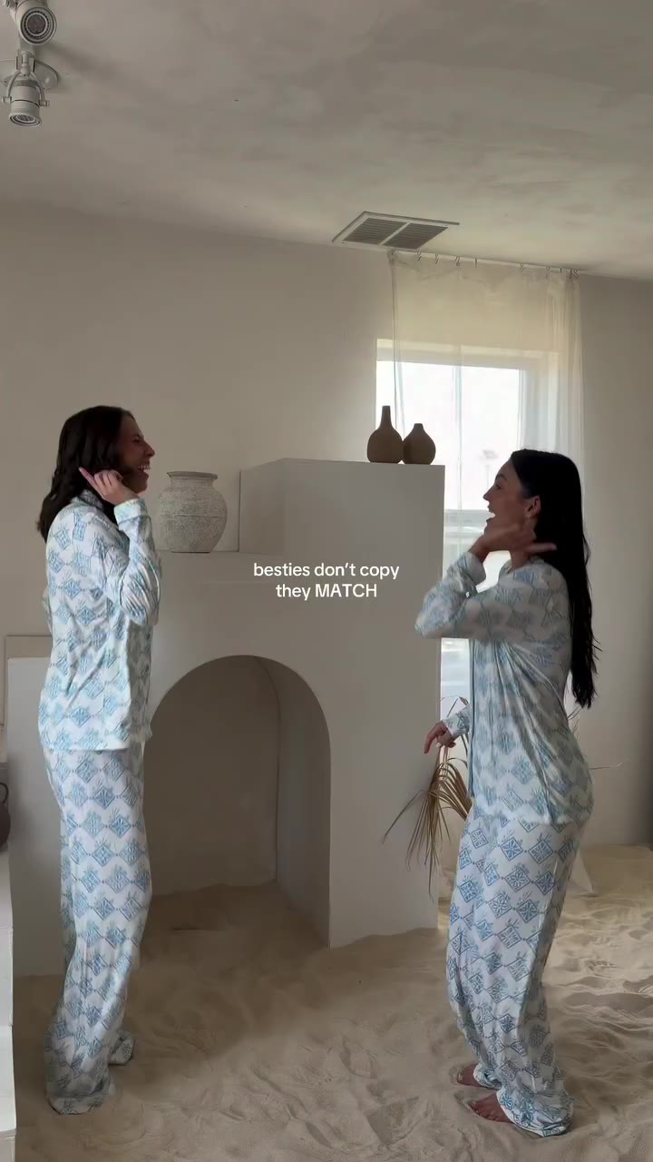 matching with your bestie>>🤍 shop coastal bloom now! #matchingpajamas…