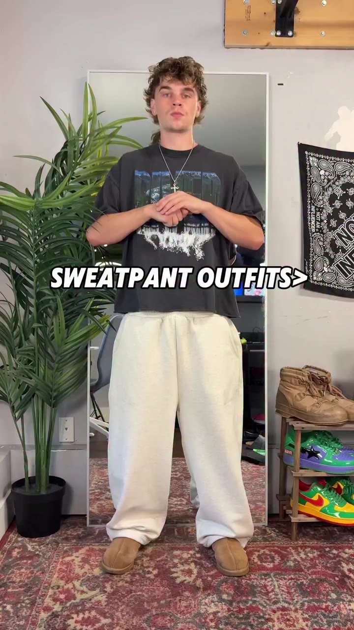 How to style sweatpants #fashion #mensfashion #sweatpants