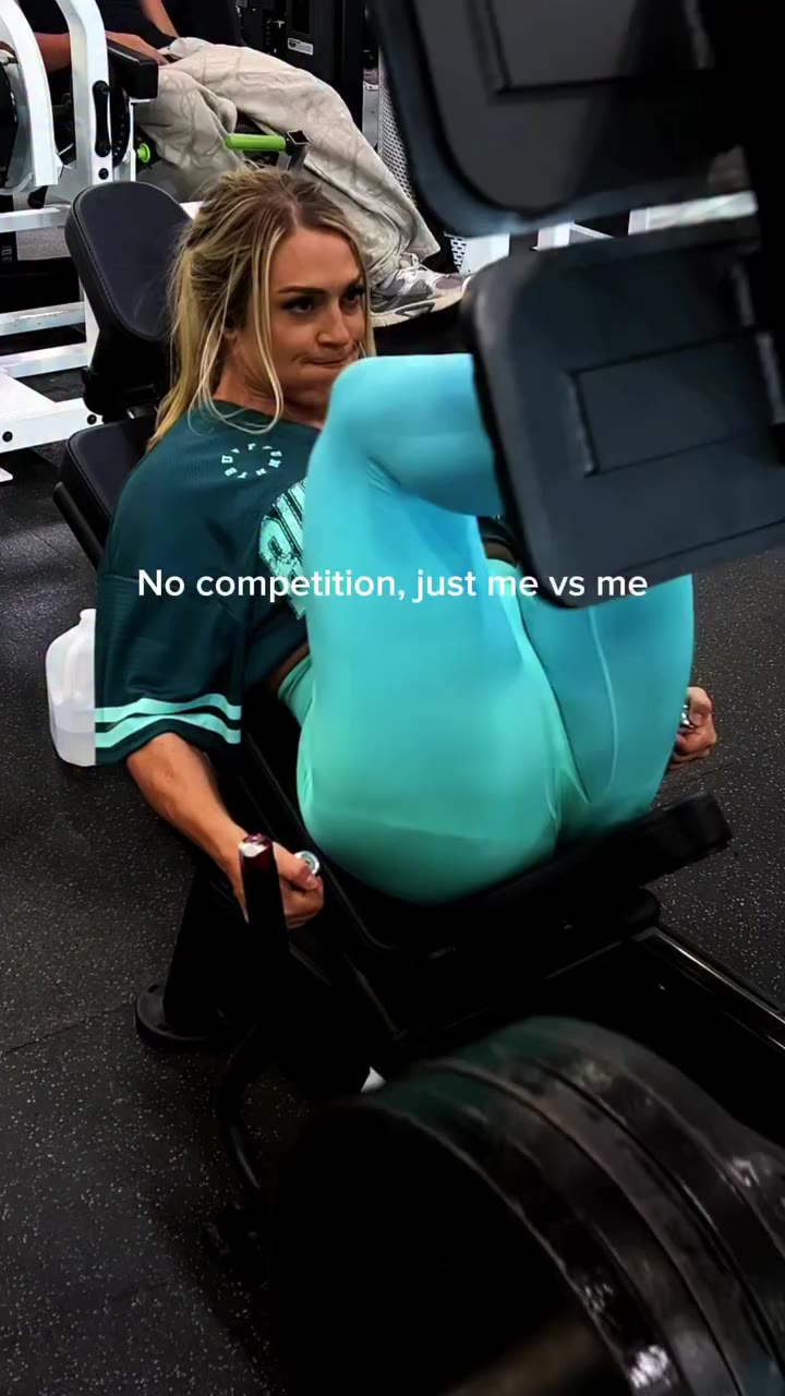 No one to prove it to. No one to beat. Just showing up, putting in the work…