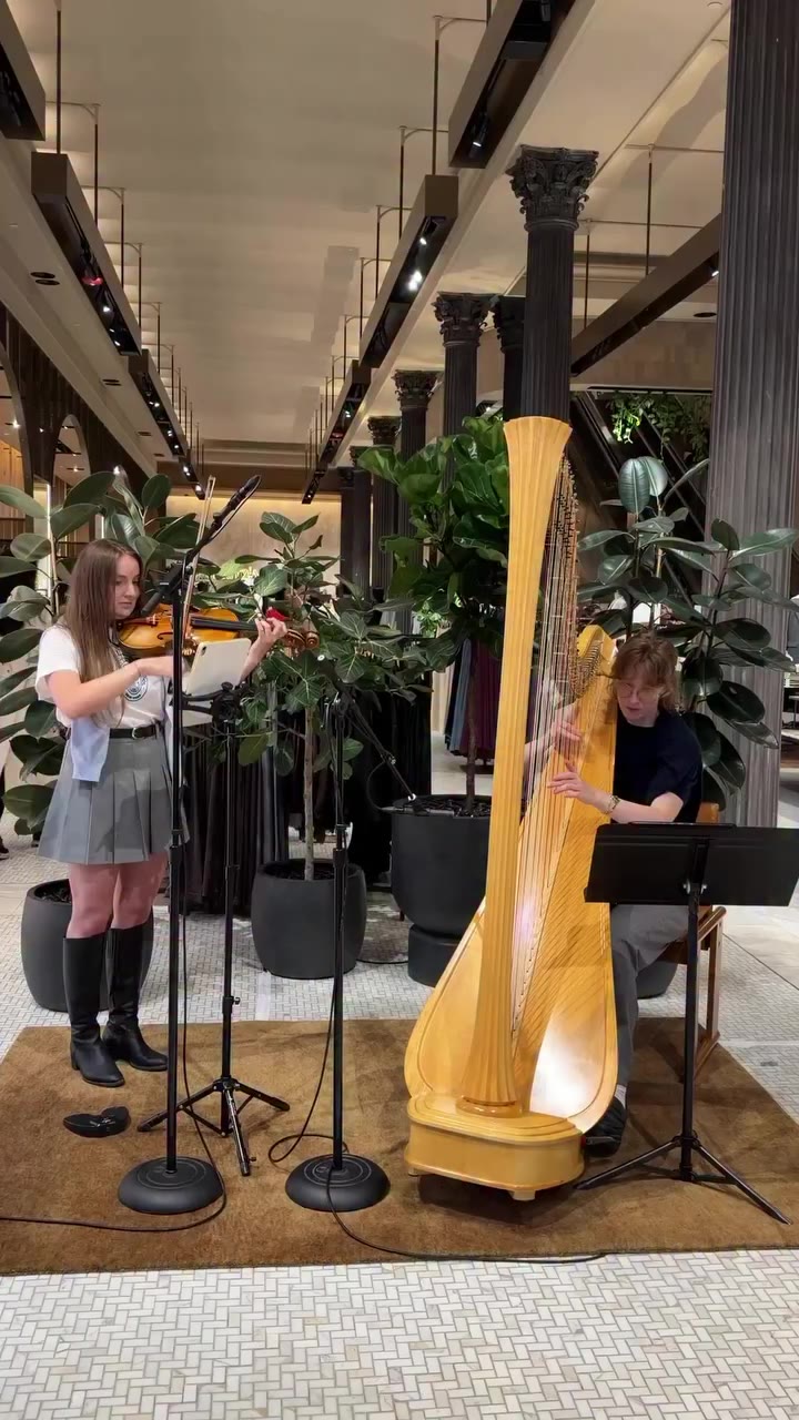 Aritzia + Juilliard live artistry, wrapped. Juilliard students performed at…