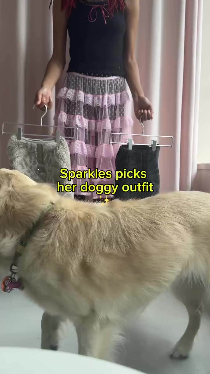 she’s definitely not picky 🦴 sparkles wears a size large in our irezumi doggy…